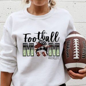 Boutique Football Mom Sweatshirt, Plus Size Gameday Shirt, Tailgating Shirt